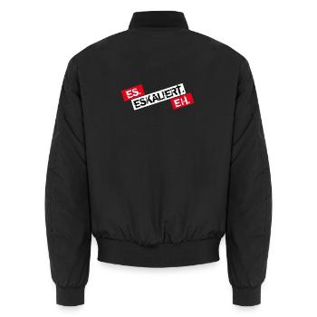 Es Eskaliert Eh - Unisex Bomberjacke - Schwarz - Hinten - AI Model Male 185 light (185cm)