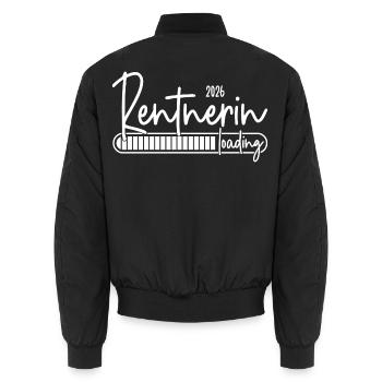Rentnerin 2026 Loading - Unisex Bomberjacke - Schwarz - Hinten - AI Model Male 185 light (185cm)