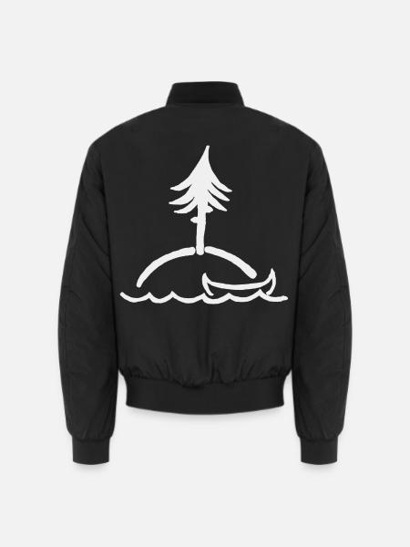 Kanu Insel See - Unisex Bomberjacke - Schwarz