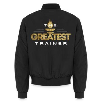 Der beste Trainer - Unisex Bomberjacke - Schwarz - Hinten - AI Model Male 185 light (185cm)