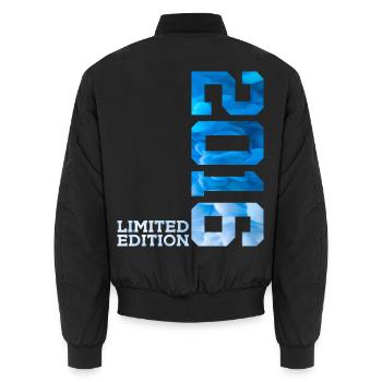 10TH ANNIVERSARY LIMITED EDITION 2016 - Unisex Bomber Jacket - black - Back - AI Model Male 185 light (185cm)