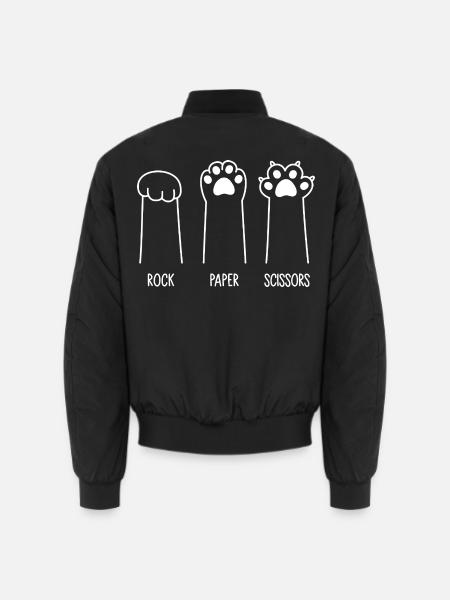 Roche Papier Ciseaux - Bomber unisexe - noir