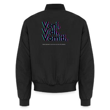 Veni Vidi Vomiti Neon - Bomber unisexe - noir - Dos - AI Model Male 185 light (185cm)