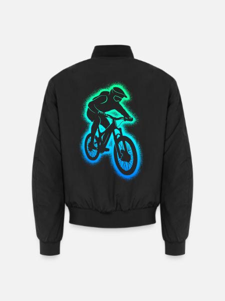 MTB Mountain Bike Downhill Herren Mountainbike - Unisex Bomberjacke - Schwarz
