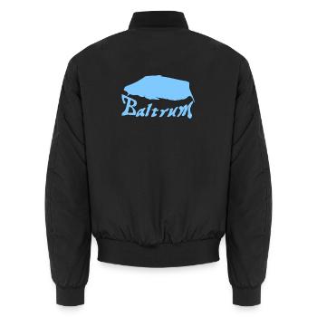 Baltrum Tattoo - Unisex Bomber Jacket - black - Back - AI Model Male 185 light (185cm)