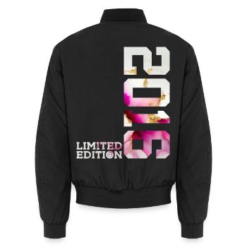 10TH ANNIVERSARY LIMITED EDITION 2016 - Unisex Bomber Jacket - black - Back - AI Model Male 185 light (185cm)