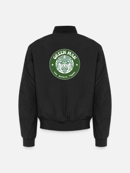 Der Grüne Mann, der moderne Heide - Unisex Bomberjacke - Schwarz