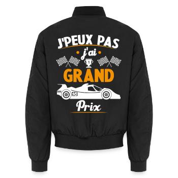 Je peux pas j'ai Grand Prix - Bomber unisexe - noir - Dos - AI Model Male 185 light (185cm)