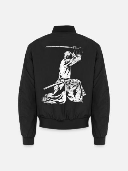 Traditioneller Kumdo Schwertkampf - Unisex Bomberjacke - Schwarz