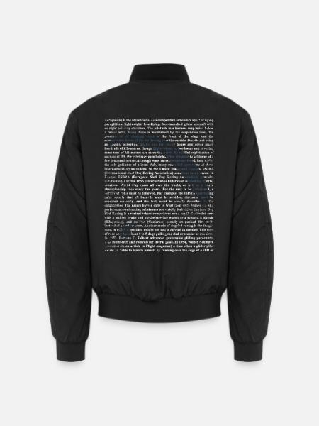 Windstarker Kitesurf Wellenritt - Unisex Bomberjacke - Schwarz