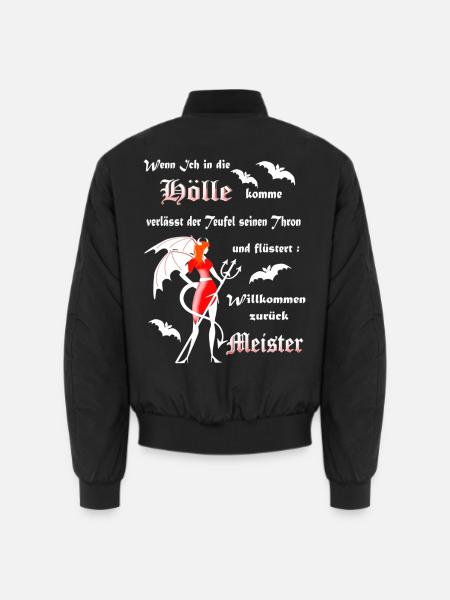 Teufel Satan Luzifer - Unisex Bomberjacke - Schwarz