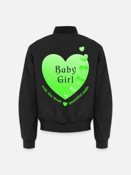 girl baby girl - Unisex Bomberjacke - Schwarz