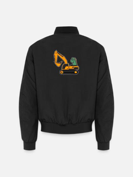 Dino Bagger - Unisex Bomberjacke - Schwarz