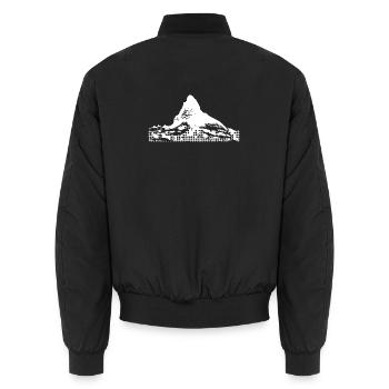 Matterhorn - Unisex Bomberjacke - Schwarz - Hinten - AI Model Male 185 light (185cm)