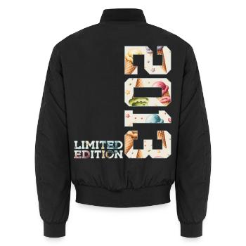 SOMMER LIMITED EDITION 2013 EIS 13. GEBURTSTAG - Unisex Bomber Jacket - black - Back - AI Model Male 185 light (185cm)