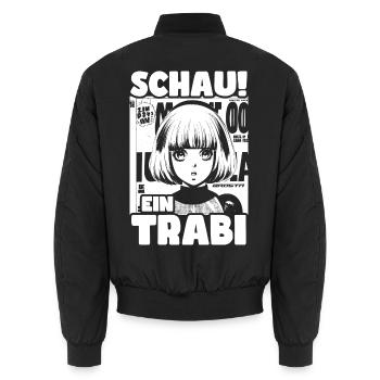 Schau! Ein TRABI - Unisex Bomberjacke - Schwarz - Hinten - AI Model Male 185 light (185cm)