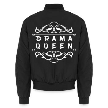 Drama Queen - Unisex Bomberjacke - Schwarz - Hinten - AI Model Male 185 light (185cm)