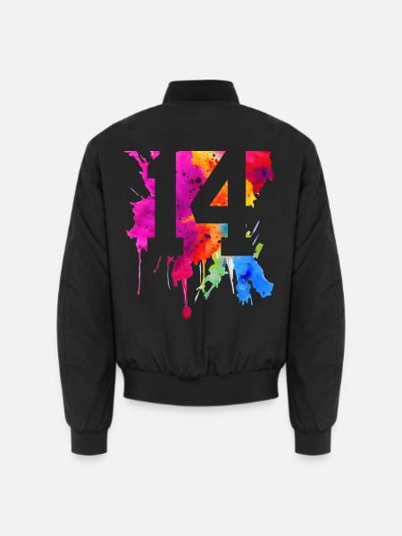 14 JAHRE 14. GEBURTSTAG - Unisex Bomberjacke - Schwarz
