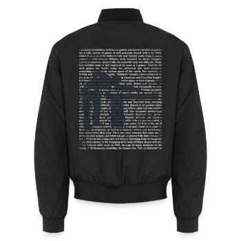 Treffsicherer Billard Queueprofi - Unisex Bomberjacke - Schwarz - Hinten - AI Model Male 185 light (185cm)