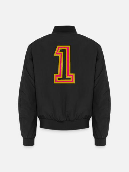 1. 1 AN - Bomber unisexe - noir
