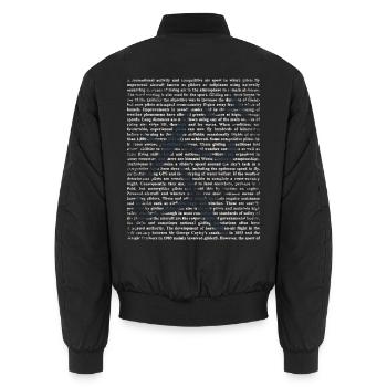 Kühner Segelflieger Thermikjäger - Unisex Bomberjacke - Schwarz - Hinten - AI Model Male 185 light (185cm)