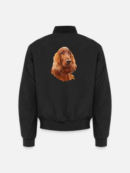 Irish Setter Red - Unisex Bomberjacke - Schwarz