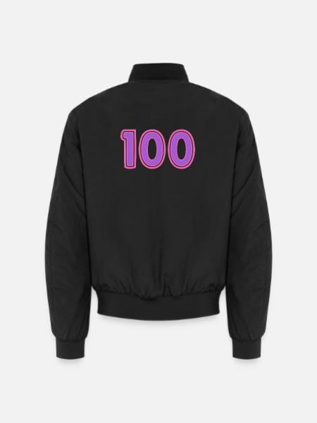 100. 100 ANS. 100e ANNIVERSAIRE - Bomber unisexe - noir