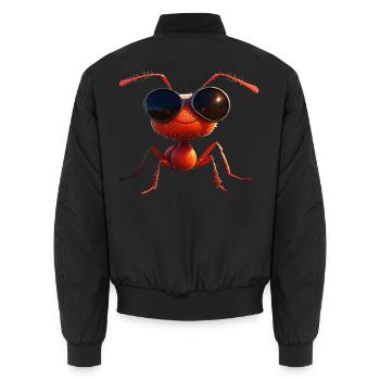 fourmi fourmi de forêt fourmi de feu insecte fourmis mignonnes - Bomber unisexe - noir - Dos - AI Model Male 185 light (185cm)