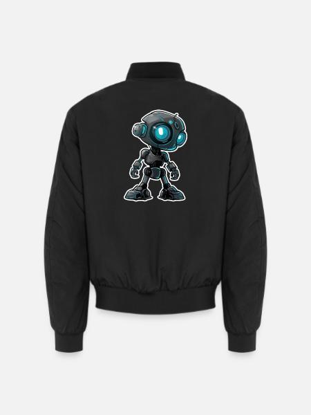 Roboter - Unisex Bomberjacke - Schwarz