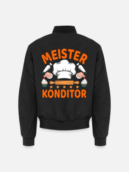 Meisterkonditor Bester Konditor Lustiges - Unisex Bomberjacke - Schwarz
