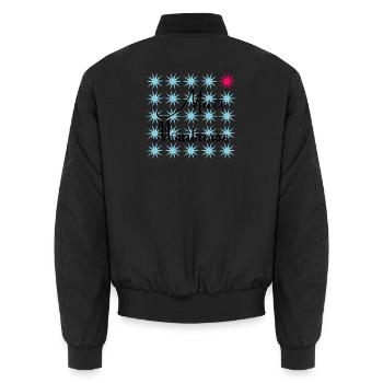 GELIEBTE. VIELEN DANK. DANKE HERRIN - Unisex Bomberjacke - Schwarz - Hinten - AI Model Male 185 light (185cm)