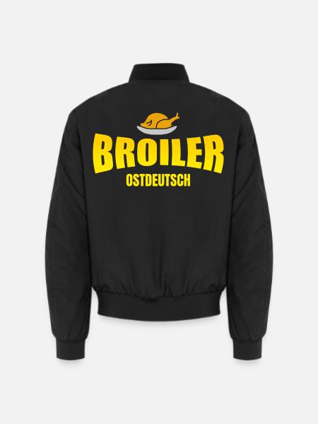 Goldbrauner Broiler - Unisex Bomberjacke - Schwarz