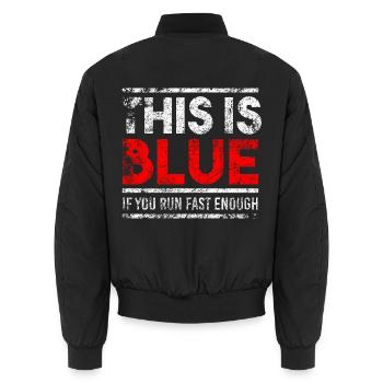Physics Funny Fun Physik Physiker Geek Lustig Nerd - Unisex Bomberjacke - Schwarz - Hinten - AI Model Male 185 light (185cm)