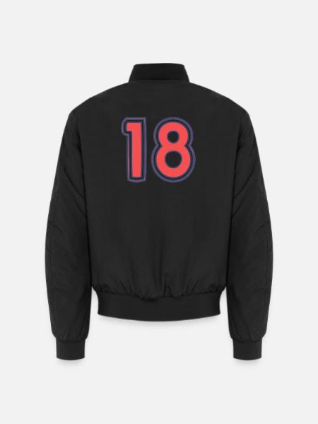 18. 18 YEARS OLD - Unisex Bomber Jacket - black