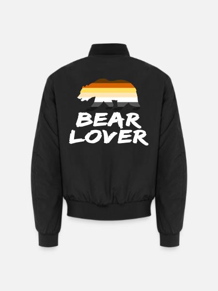 BEAR LOVER GAY LGBT PRIDE HOMOSEXUAL - Unisex Bomberjacke - Schwarz