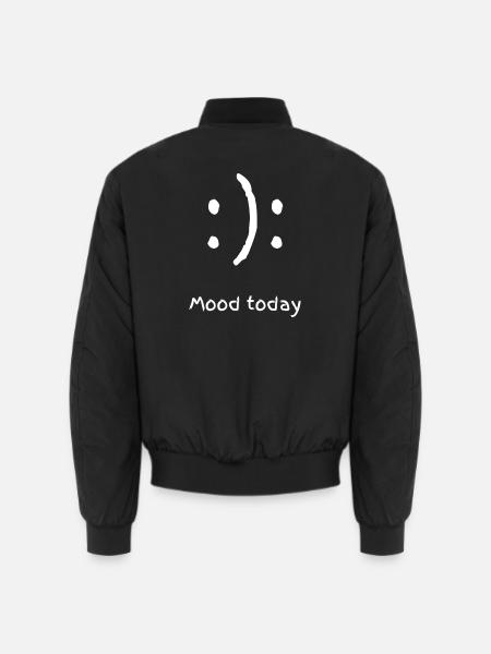 mood today - Unisex Bomber Jacket - black