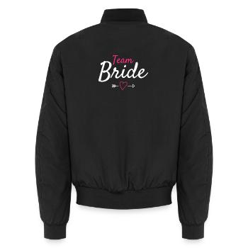 Team Braut - Unisex Bomberjacke - Schwarz - Hinten - AI Model Male 185 light (185cm)