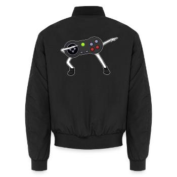 Dabbing Controller Dab Gamer Gaming - Unisex Bomberjacke - Schwarz - Hinten - AI Model Male 185 light (185cm)