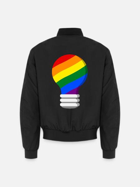 Gay Pride - Unisex Bomber Jacket - black