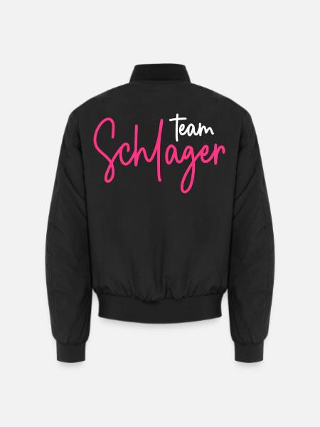 Team Schlager - Unisex Bomberjacke - Schwarz