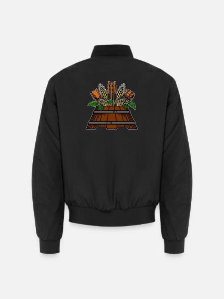 Brewer logo - Unisex Bomber Jacket - black