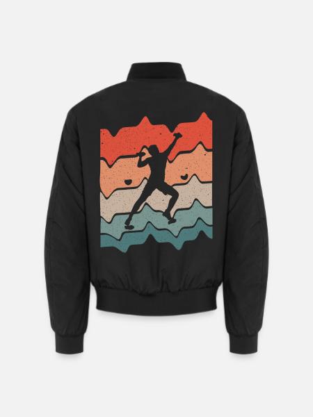 Bouldern Kletterer Kletterhalle Klettern - Unisex Bomberjacke - Schwarz