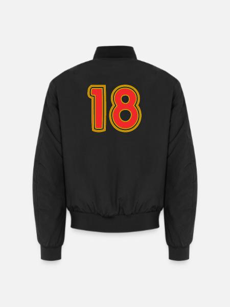 18. 18 ANS. 18e ANNIVERSAIRE. ANNIVERSAIRE 18 ANS. - Bomber unisexe - noir