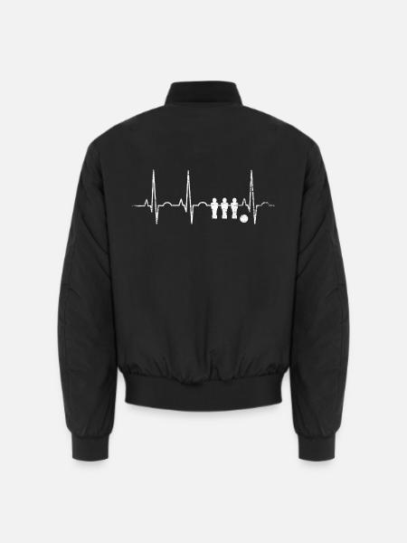 Zielsicherer Tischfußball Angreifer - Unisex Bomberjacke - Schwarz