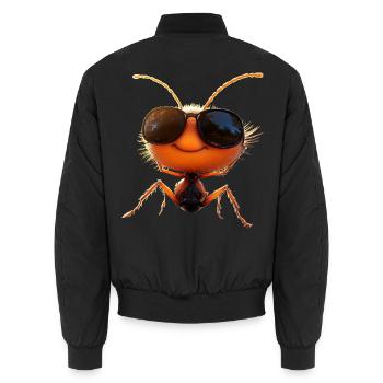 fourmi fourmi de forêt fourmi de feu insecte fourmis mignonnes - Bomber unisexe - noir - Dos - AI Model Male 185 light (185cm)