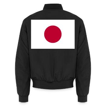 Japan - Unisex Bomberjacke - Schwarz - Hinten - AI Model Male 185 light (185cm)