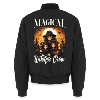 Hexen - Unisex Bomberjacke - Schwarz - Hinten - AI Model Male 185 light (185cm)