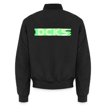 DCKS - Unisex Bomberjacke - Schwarz - Hinten - AI Model Male 185 light (185cm)