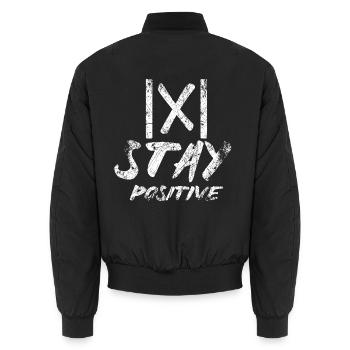 Math Humour - Unisex Bomberjacke - Schwarz - Hinten - AI Model Male 185 light (185cm)