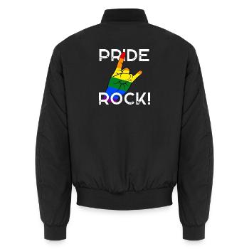 Pride Rock! - Unisex Bomberjacke - Schwarz - Hinten - AI Model Male 185 light (185cm)